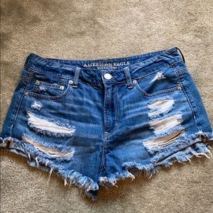 American Eagle Tomgirl Shortie Jean Shorts